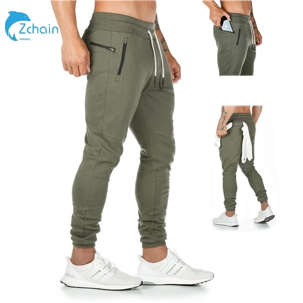 

2021 Anti-wrinkle sweat pants Men's fitness sports activewear jogger pants workout clothing, Khaki/grey/green/black