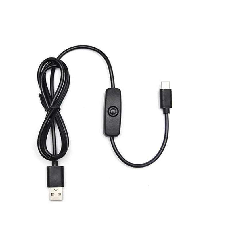 

1m USB 2.0 A male to USB 2.0 C male with on/off switch cable, Black