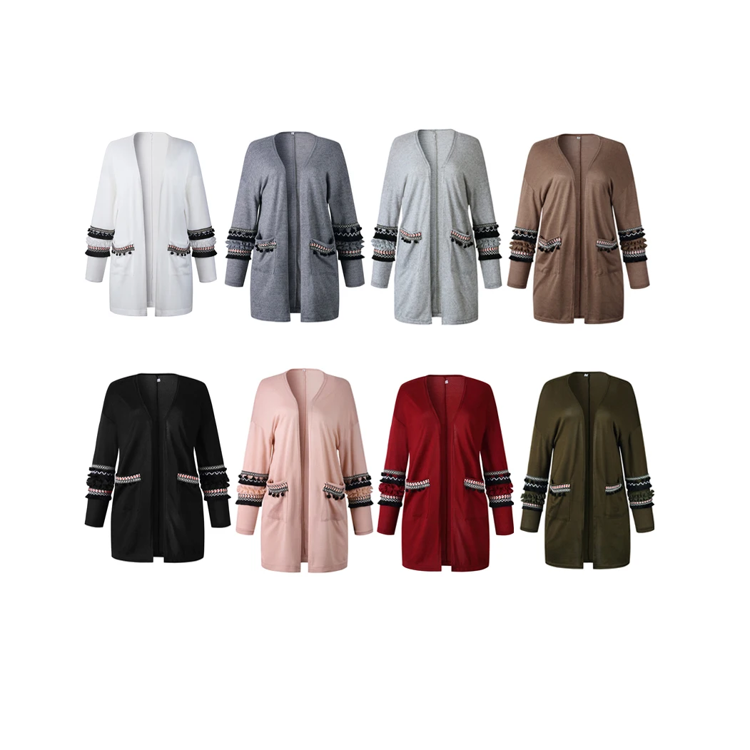 

Hot sale winter coat pompoms sleeve women long sweater cardigan girls, As picture show