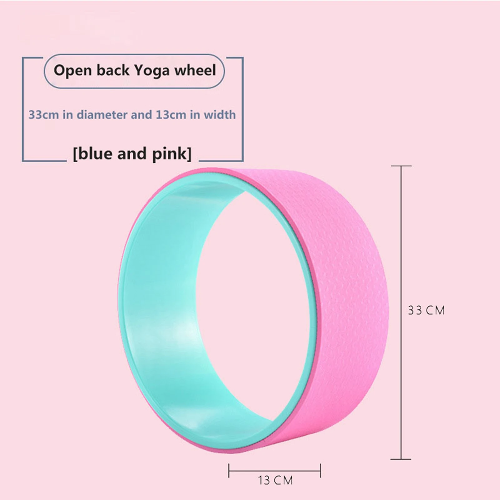 

TPE Sponge Back Training Yoga Wheel, Non-slip Body Building Exercise Circle for Home, Gym