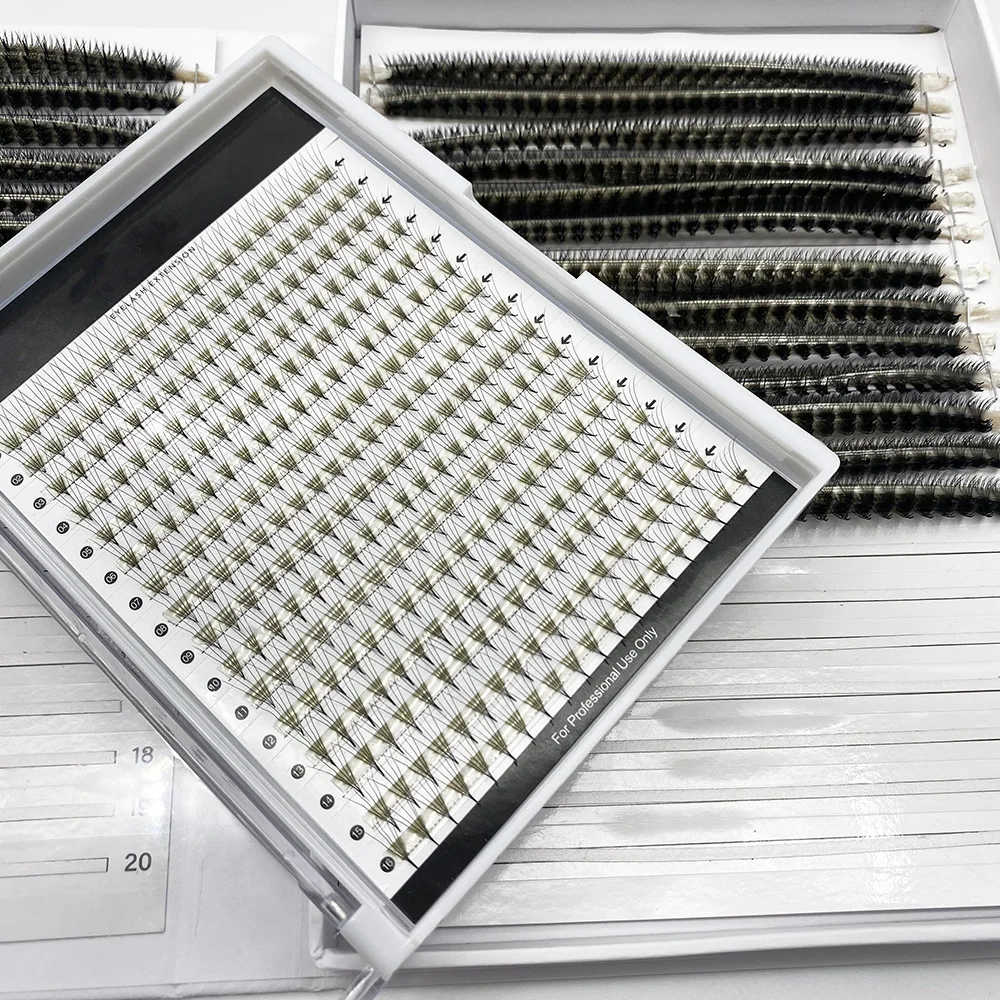 

Super Root Eyelash Extension Long Root Premade Fan Superroot Lash Extensions Wholesale Russian Volume 3D 4D 5D 6D 10dMink Soft, Natural black