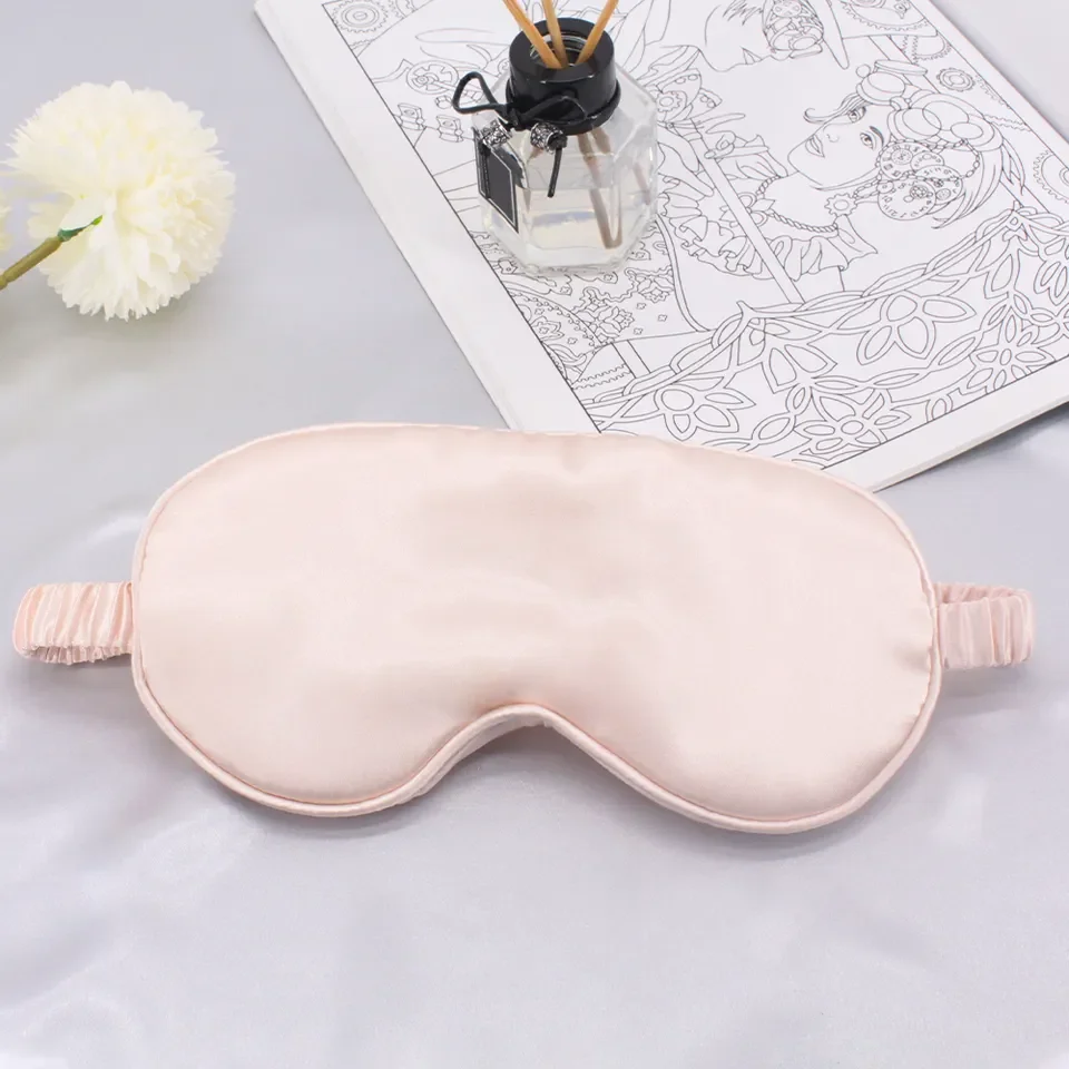 

wholesale sleepy luxury soft custom silk satin sleep wear cover eye mask for sleeping