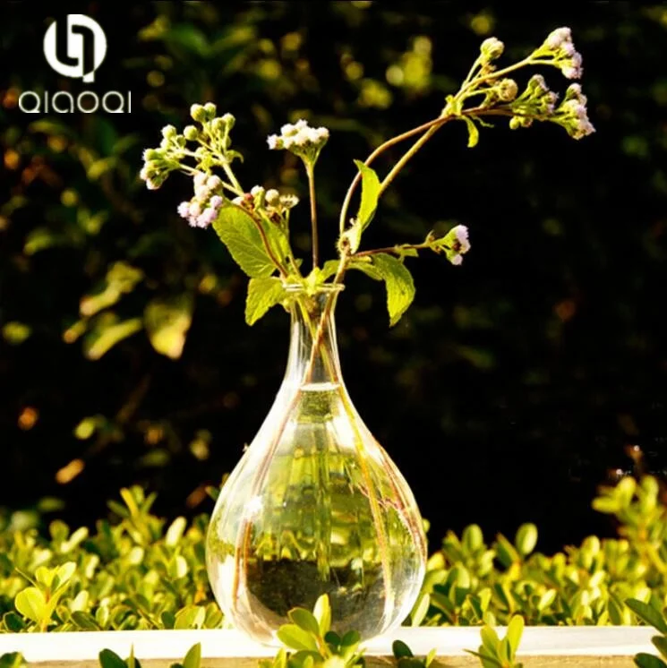 

Wholesale Clear Small Round Hanging Decoration Gift Glass Flower Vase, Transparent