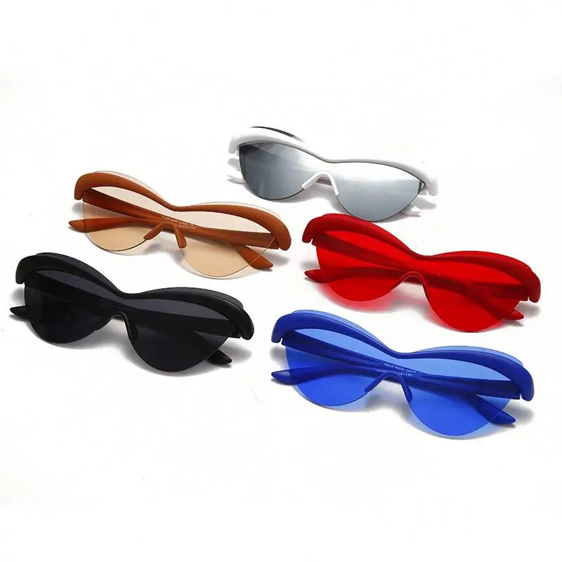 

Frameless Candy Color Glasses Ocean Piece Sports Eyewear, 5 colors