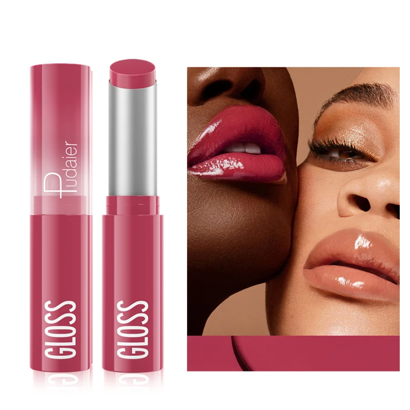 Wholesale 8 Colors Vegan High Pigmented Jelly Glossy Lipstick Private Label Moisturizing Long Lasting Vegan Creamy Lipstick