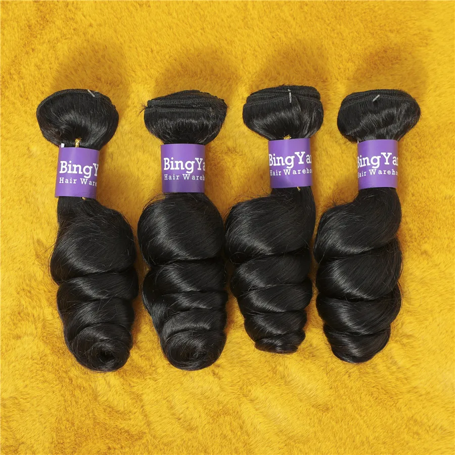 

100% Full Cuticle Aligned Mink Brazilian Hair 10A 9A Grade Loose Wave Virgin Remy Human Hair Extensions 100% Human Hair Bundles