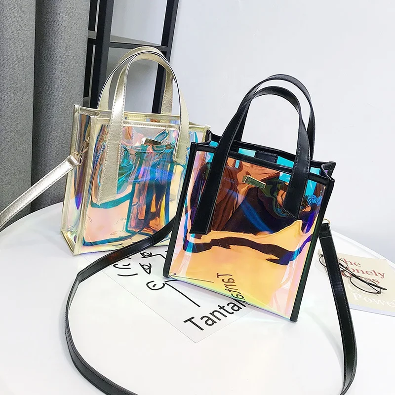 

custom ladies fashion clear jelly crossbody luxury handbags lady crossbody bag, Customized color