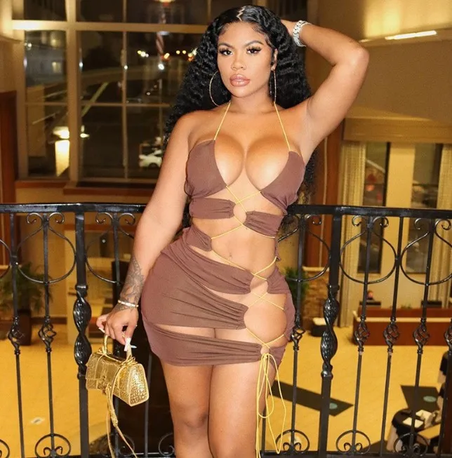 

2021 Summer Women Clothing Sexy Lady Cut Out Halter Mini Dresses