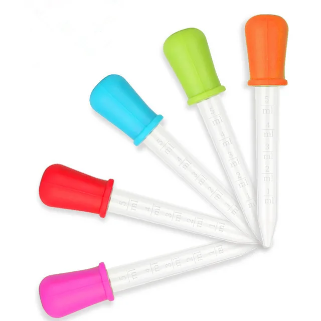 

Silicone Pipette Liquid Food Dropper Plastic Baby Feeding Medicine Dropper Spoon Burette Infant Baby medicine feeder, See photo