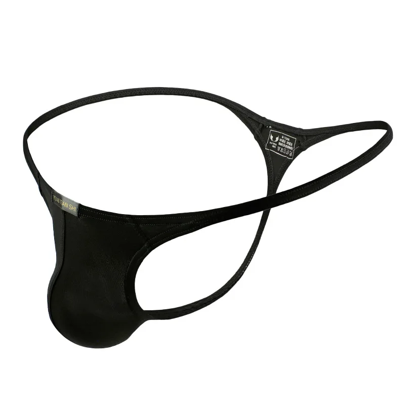
Spot hot style underwear for men breathable nylon solid color low waist g-string underwear 