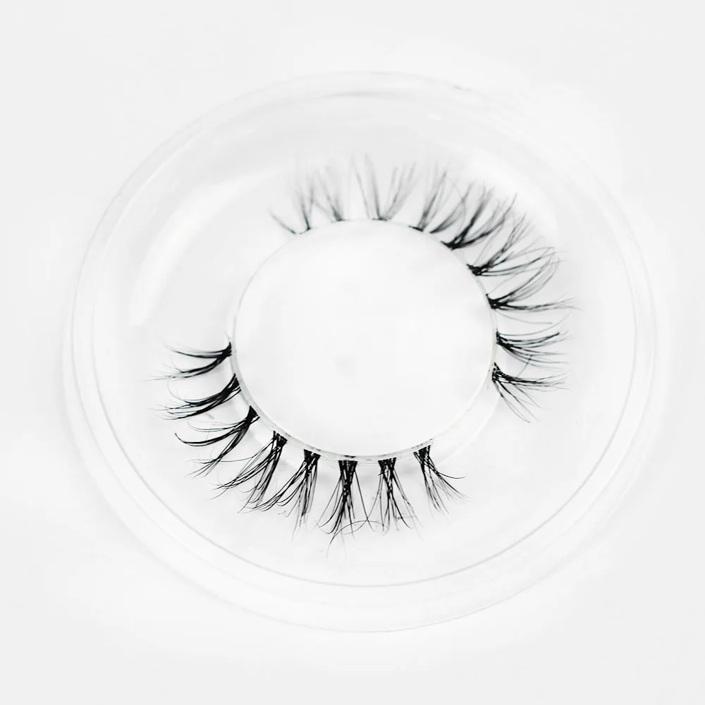 

NL-17 7mm 3D natural clear band mink eyelashes invisible lash band Lashes natural, Natural black