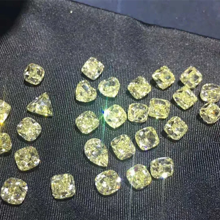 

wholesale genuine color yellow diamond cutting for jewelry making VS 1ct natural loose diamond