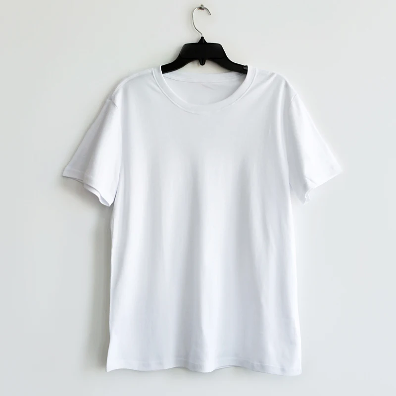 

Men's wholesale popular customized short sleeve white cotton T-shirt