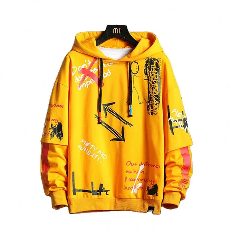 

Wholesale Teenager 2020 Printing Tops Men's Casual Streetwear Hoodies, 3 colors