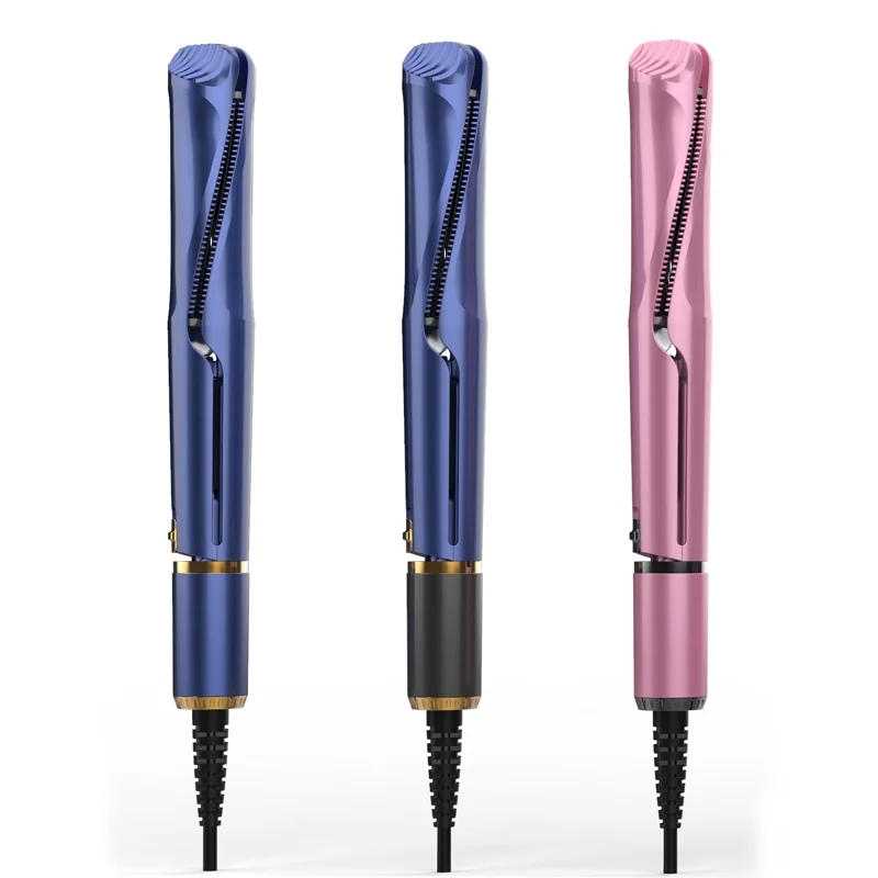 

Professional 2-in-1 Ceramic Digital Twisted Hair Straightener Curler Flat Iron Hair Curler and Straightener, Gold or custom color
