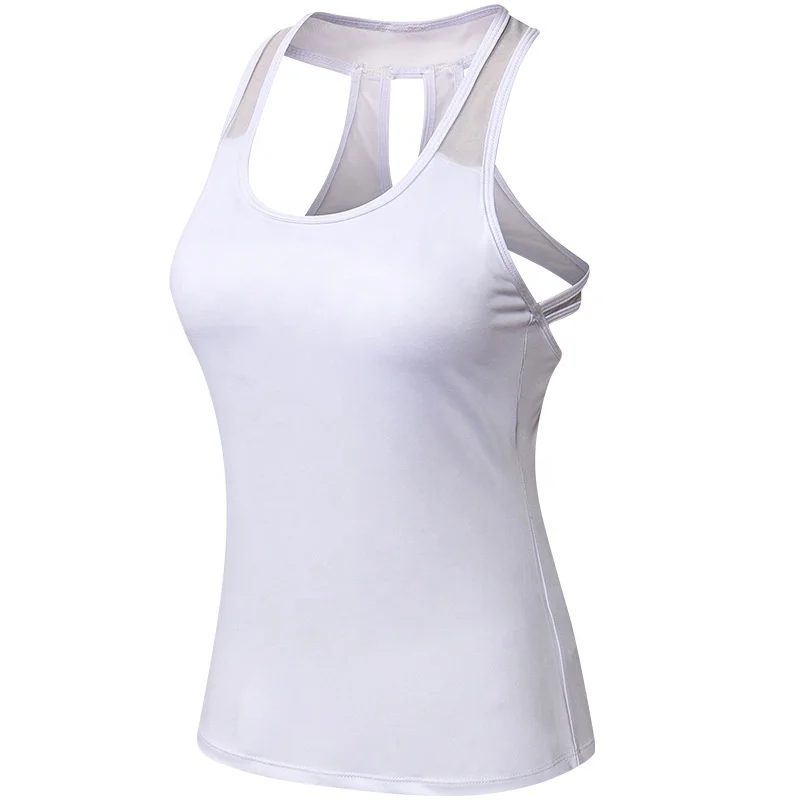 

Gym Yoga Vest Women Running Fitness Clothes Sports Top Ladies Mesh Tank Tops