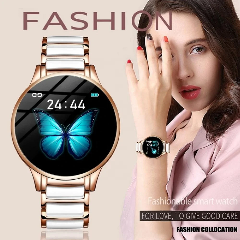 

LIGE BW0156 New Ceramic Smart Women Watches Heart Rate Blood Pressure Monitor For Android IOS Sport Multifunctional Smartwatch