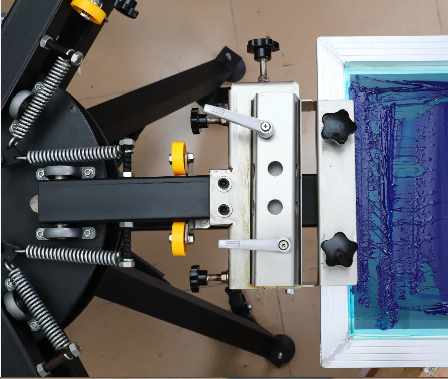 Silk Bags 6 Color 6 Station Flat Manual T Shirt Screen Printing Machine