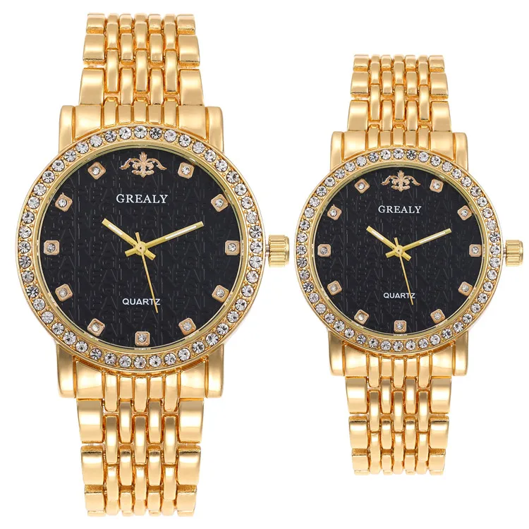 

Luxury Women Watches Fashion Couple Clock Diamond Quartz Wristwatches relogio feminino zegarek damski, As pictures