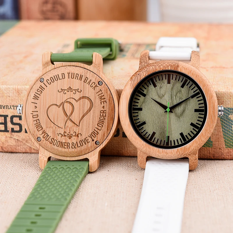 

DODO DEER Bamboo Casual Watches Men Women Unisex Dress Simple Quartz Wood Watch OEM with Silicone Strap 2019 MIYOTA Round Wooden