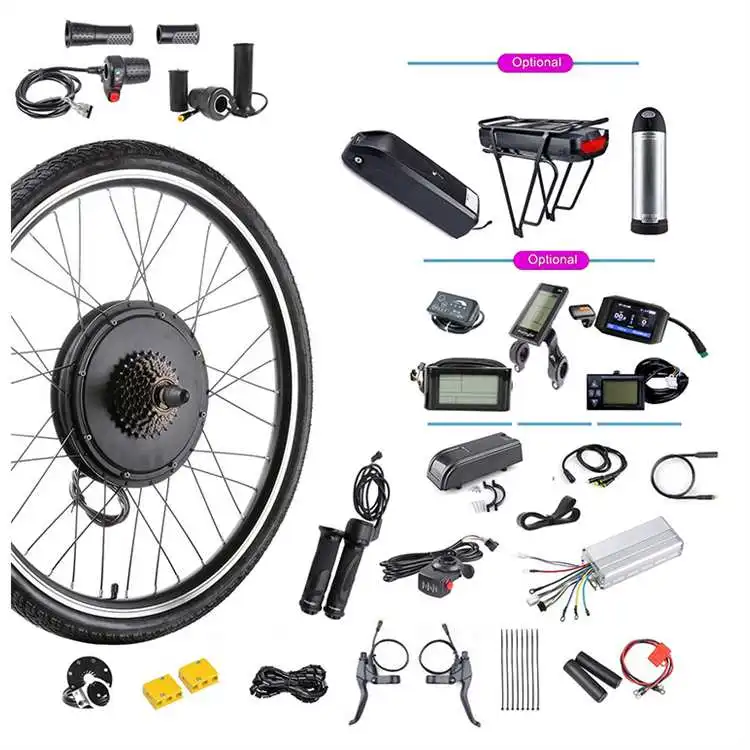 

48V 1000W Electric Bike Kit Other Electric Bicycle Parts Ebike Conversion Kit 1000W With Battery