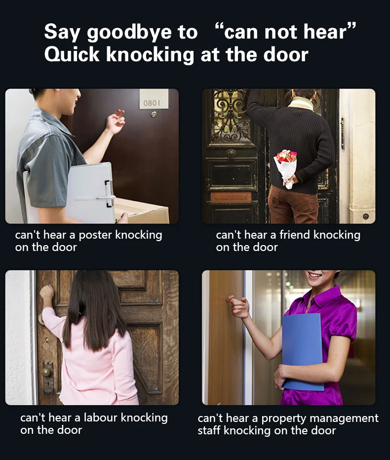 Pgst Wireless Smart Doorbell Rings With Sos Button For Intelligent Home