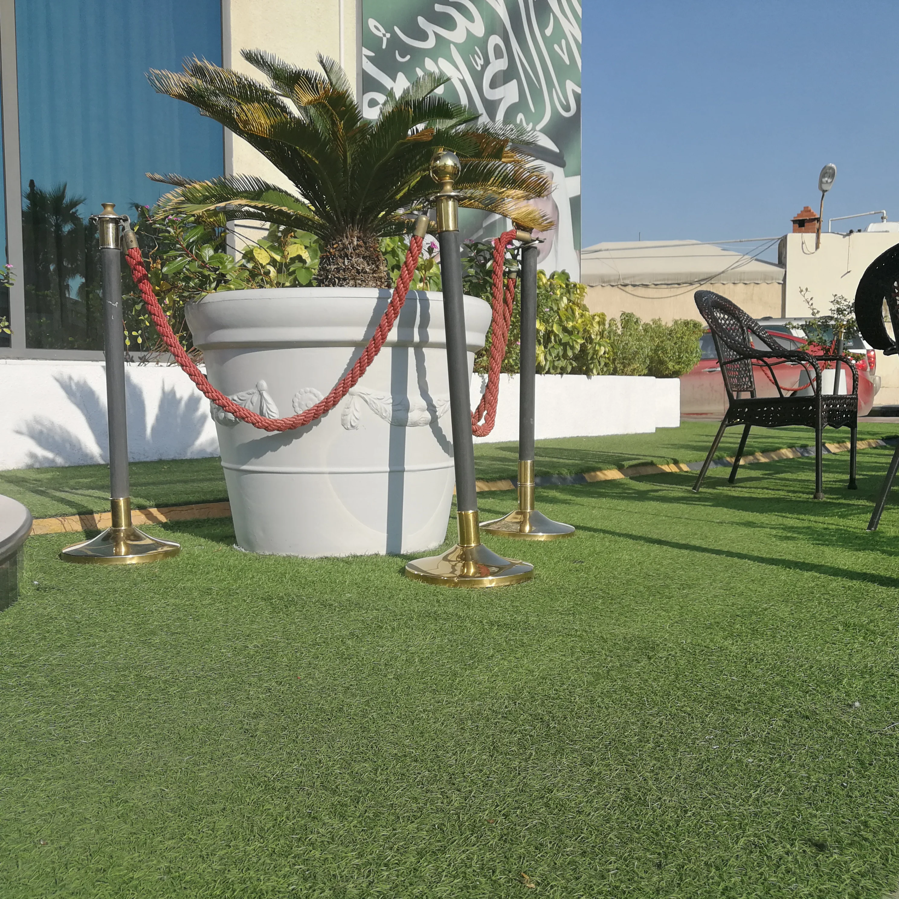 

March Expo landscaping artificial grass for House Front yard Excellent Drainage System carpet grass