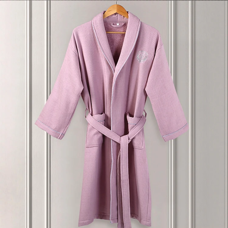 Unisex Terry Cloth Bathrobe 100 Long Staple Cotton Hotel/spa Robes