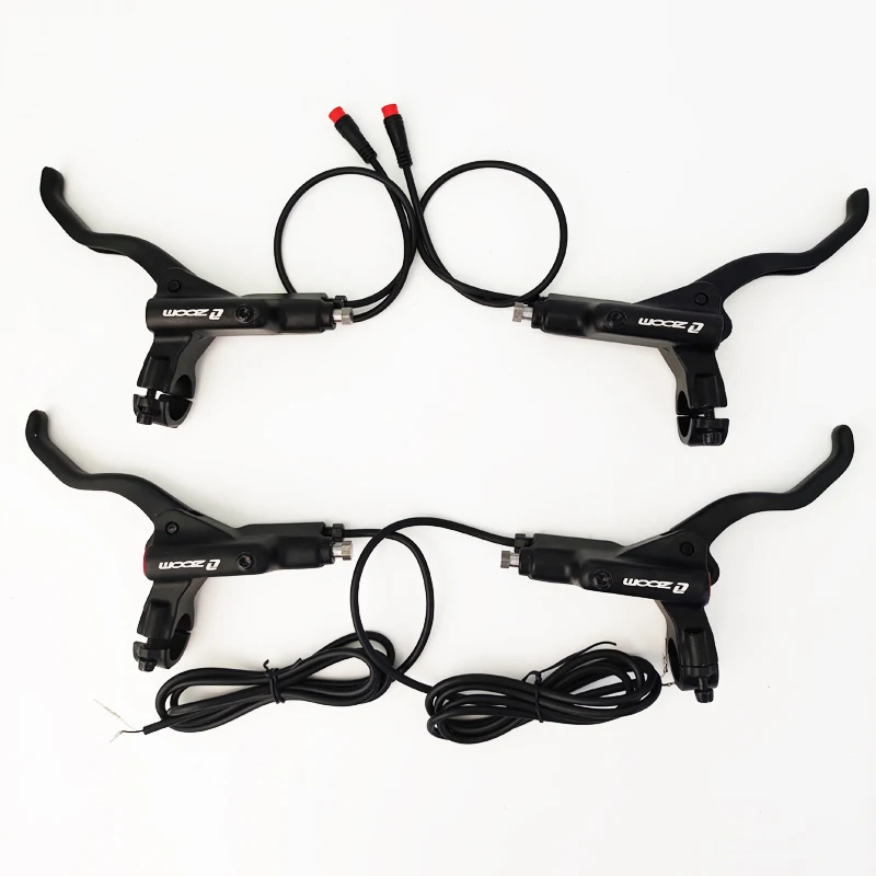 

ZOOM customizable electric scooter brake lever electric folding bike bicycle power off brake lever left right accessories set, Black