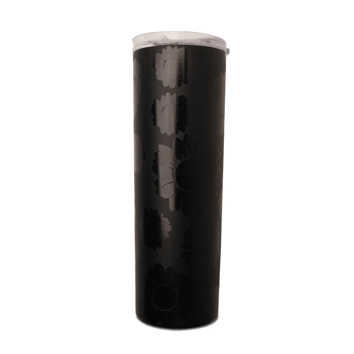

RTS 20oz Black Sunflowers Leak Proof Stainless Steel Double Wall Ice Hot Drinking Tumbler with Lid DOM1175