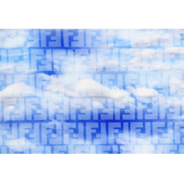 
20D nylon polyester mixed jacquard digital printed fabric of clouds for sun-protective clothing, new style 