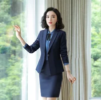 

Long-sleeved Slim Fit Women's Suit Autumn Winter Trousers Suit Business Workwear Suit