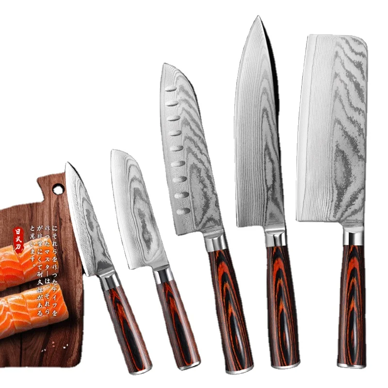 

67 layers damascus steel knife set multifunctional chef knife damaskus set