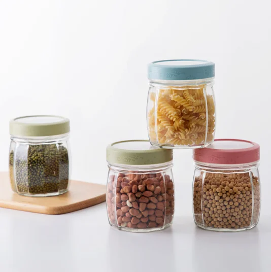 

Cereal food cans kitchen glass storage tea cans