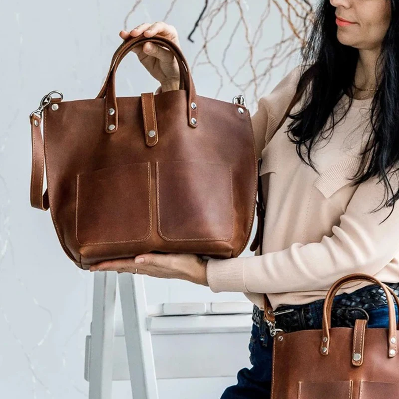 

Hot Sale ladies Retro Handbag Messenger bag Luxury Office Shoulder Handbags For Women, Brown,coffee