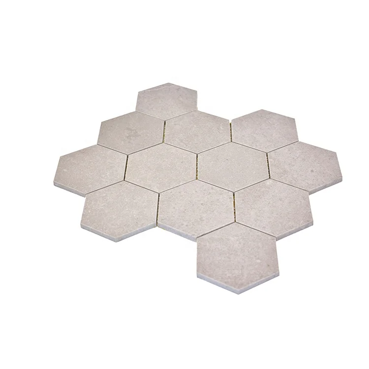 Moonight Modern Design Tunisian Honed Hexagon Mosaic Tile For Wall and Backsplash