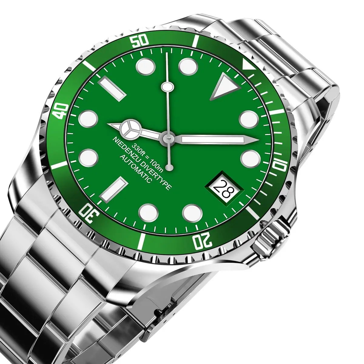 

Fashion 3A Luxury Classic Business Mens Waterproof Metal Stainless teel Strap Wristwatches Smart Watch