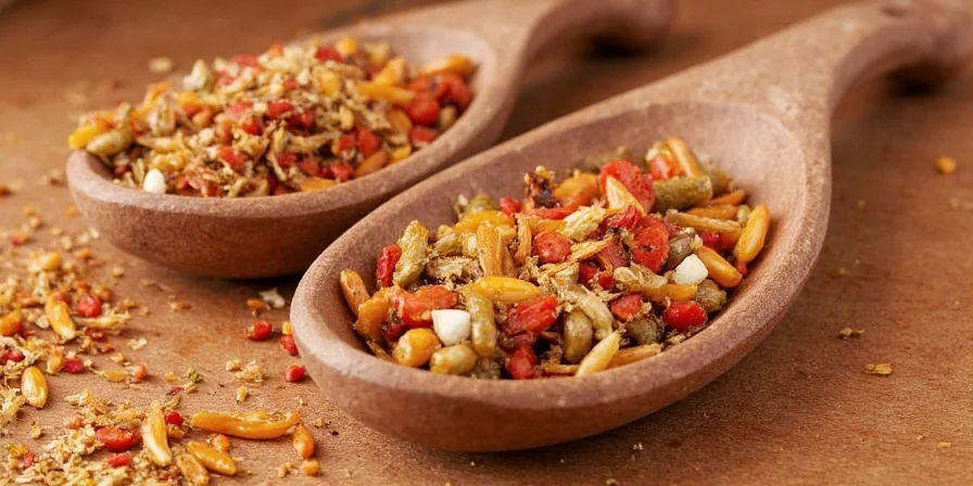Chili Spice Rack with Various Dried Chilies