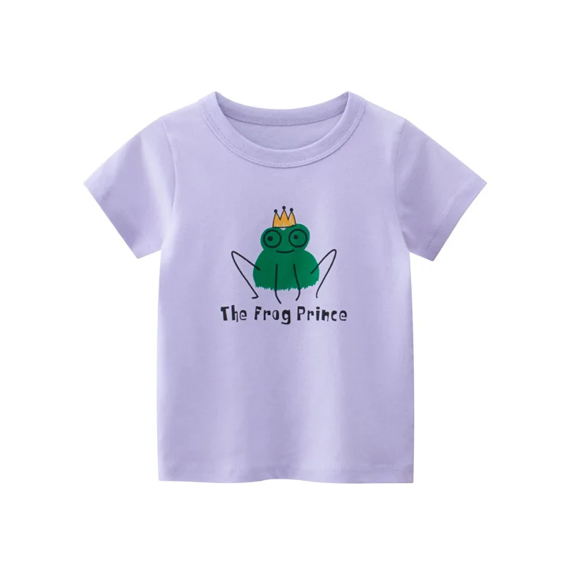

Kids Solid T Shirts Children Cartoon Character T-shirts For 2 To 10 Years