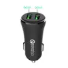 2019 new style Dual Usb Car Charger Adapter 2 usb Port Led 2.4A Smart Car charger for cellphone & laptop computer