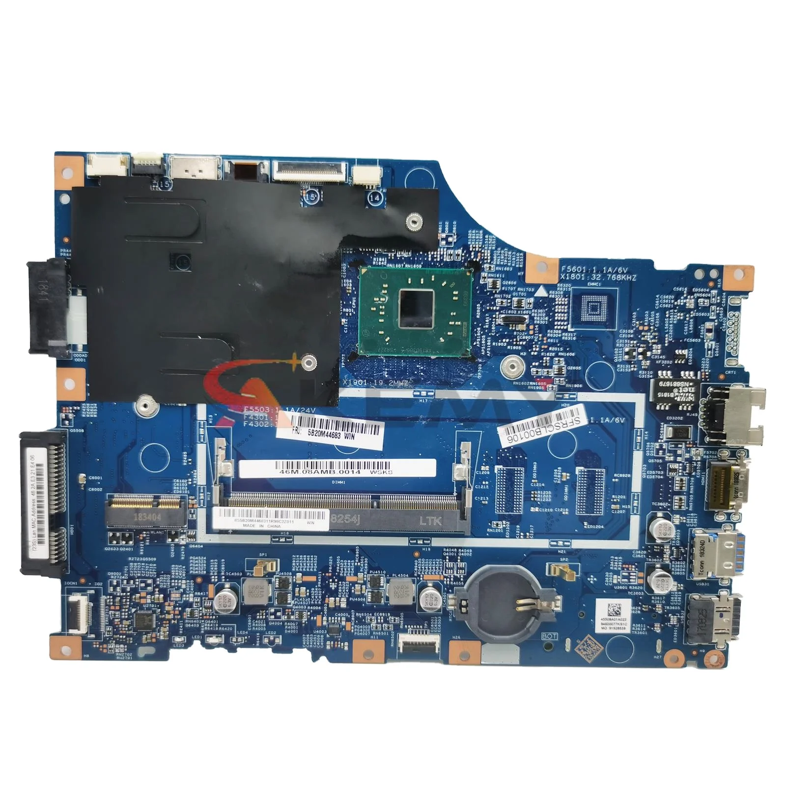 

For Lenovo 110-14IAP V110-14IAP Laptop motherboard With N3350/N3450 CPU DDR3L LV114A_MB 15270-1 5B20M44683 Mainboard