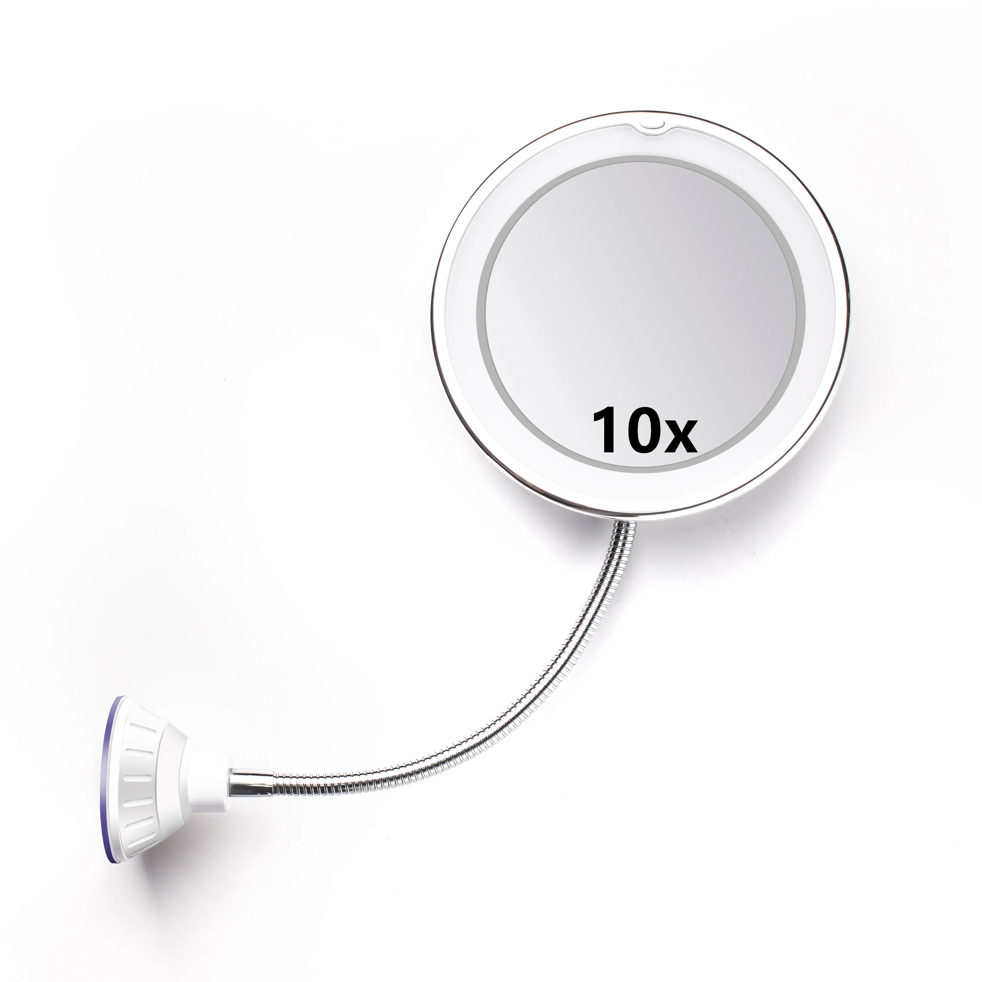 

RY02 Rechargable Makeup Mirror 10X Magnifying Led Lighted Makeup Mirror Mirror 360, White