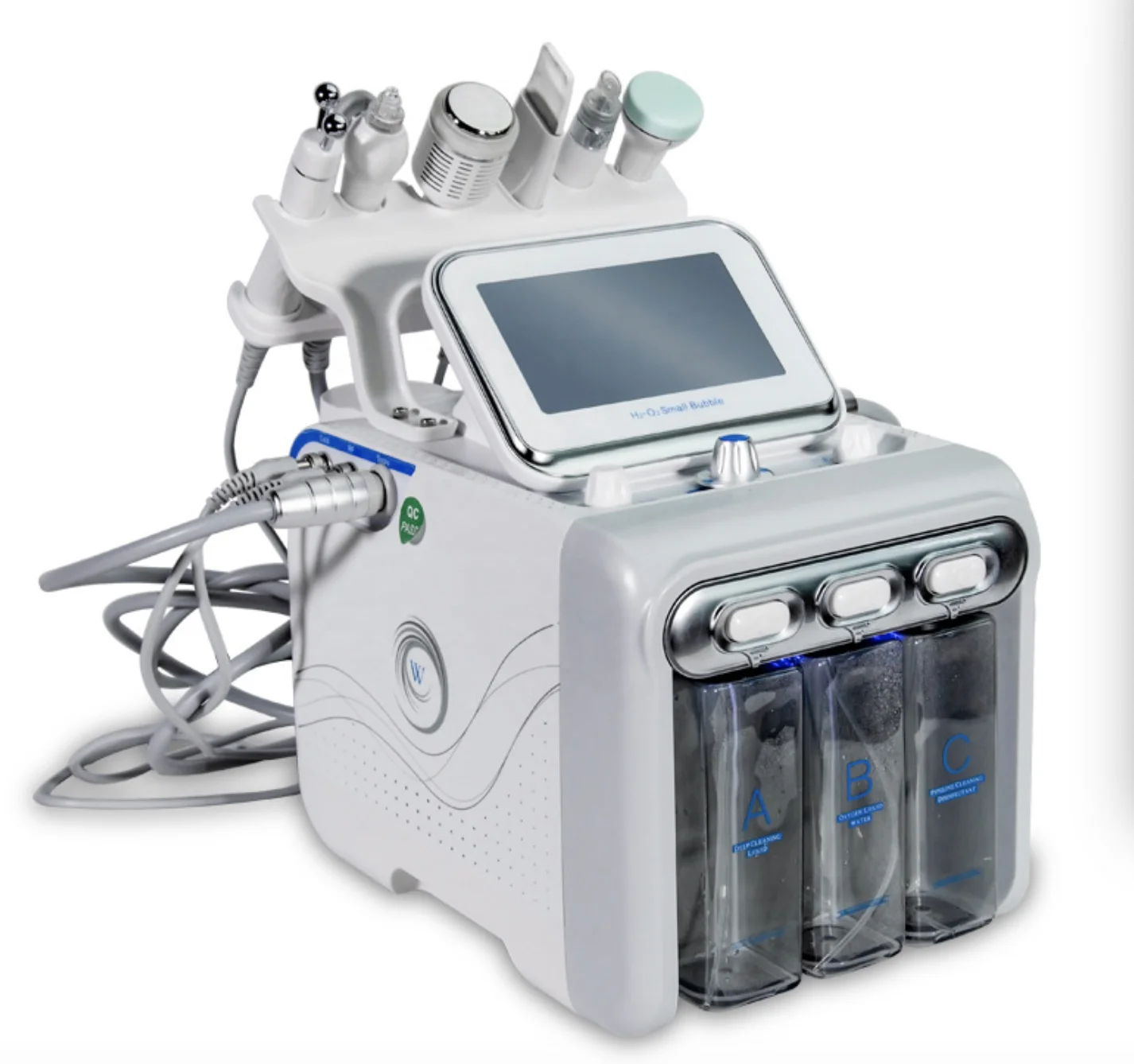 

Professional H2O aqua peel portable 6 or 7 in 1 liquid solution water support facial hydro dermabrasion machine for salon beauty