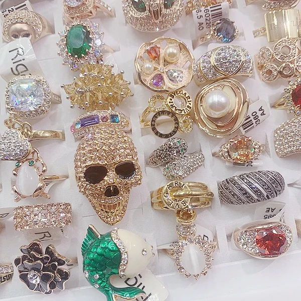 

PUSHI jewelry best sale por mayor anillos personalized woman rings luxury jewelry bulk Exaggerated animal gemstone ring lots