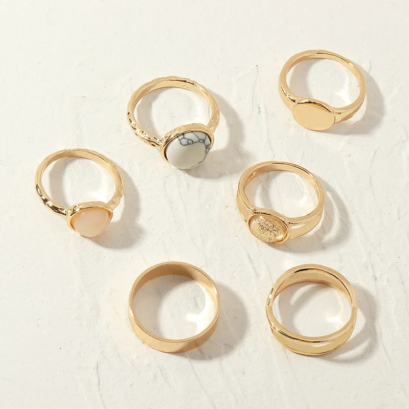 

Wholesale Bohemian Gold Eternity Rings Gemstone Ring Gold For Women