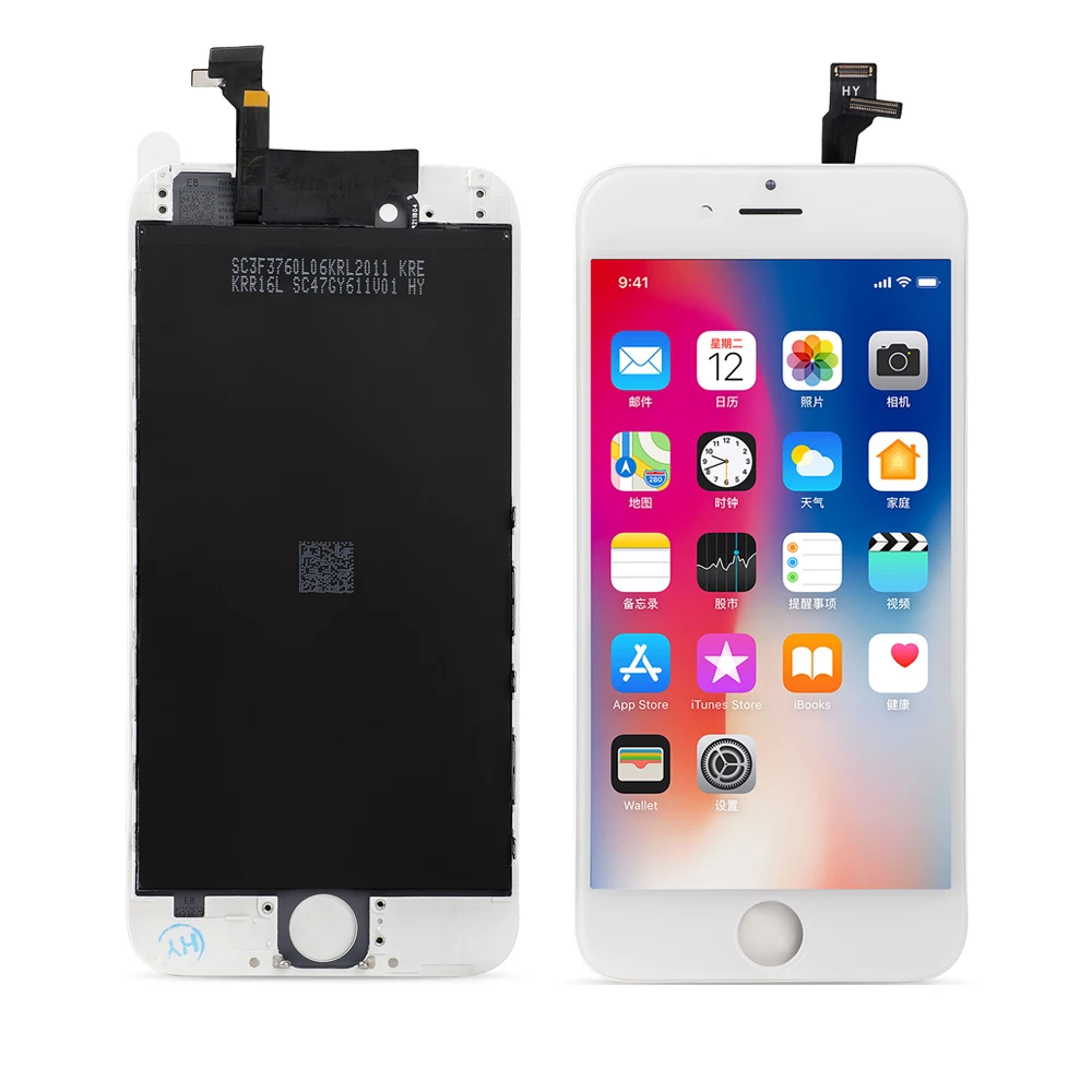 

Touch screen lcd display replacement for iphone 6 ,mobile phone lcd screen touch for iphone 6, Black/white