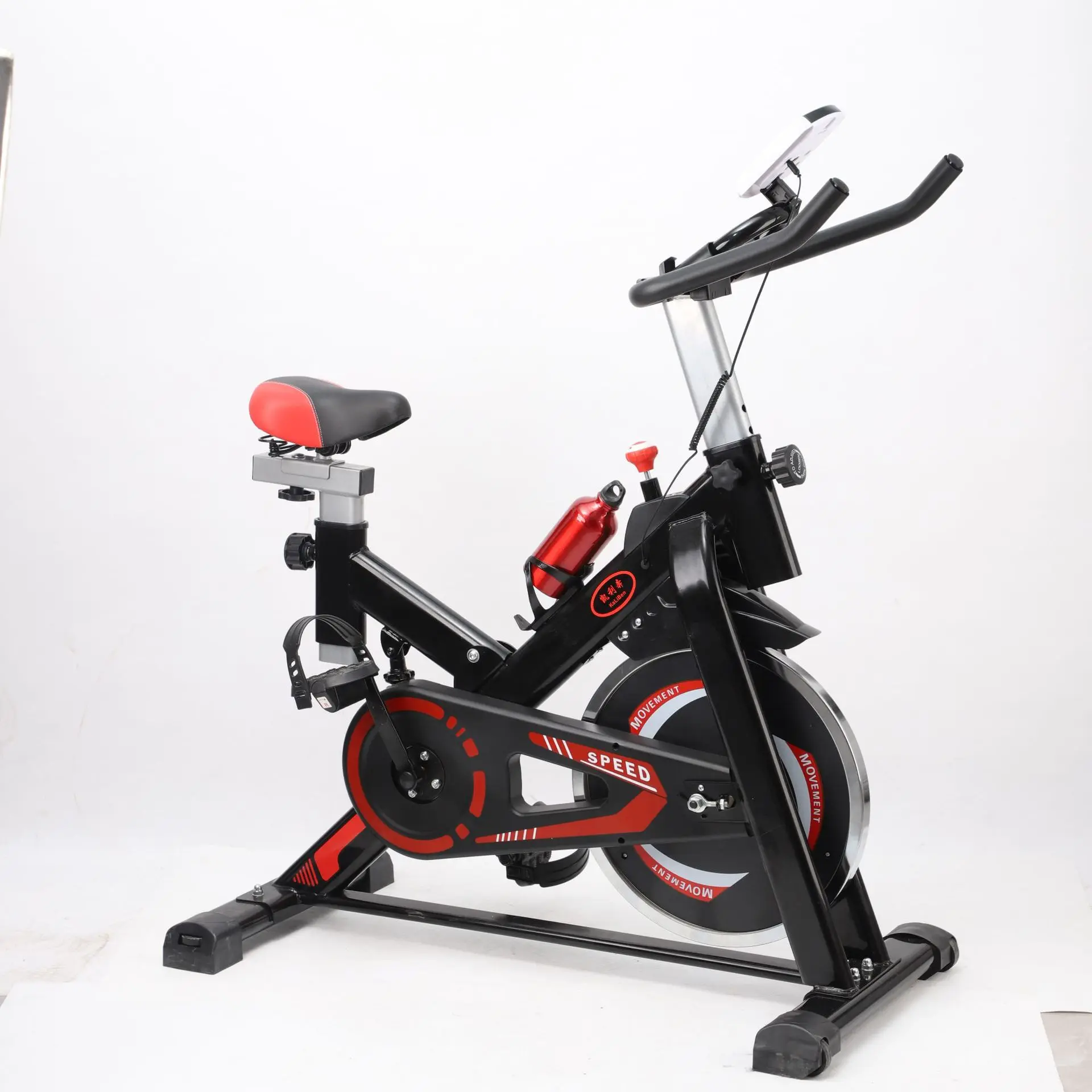 

Indoor gym cardio exercise running machine Body fit spinning bike