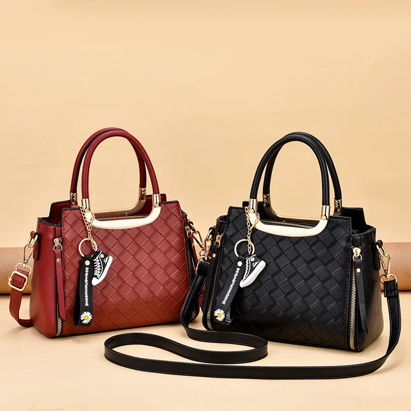 

Wholesale high quality designer brands fashion women's shoulder bag ladies messenger bag leather handbag