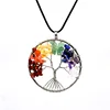 16in Silver An Exotic Atmosphere Natural Stone Brass Gemstone And Beach Starfish Rope Pearl Necklace With Leather Cord