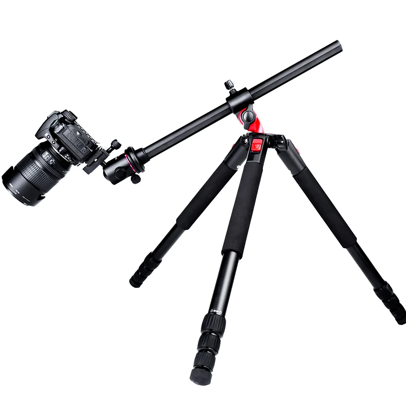 

Manbily MPT-284+KB-0 Aluminium tripod Multifunction Horizontal Center Column Camera Tripod with tripod ball head for DSLR